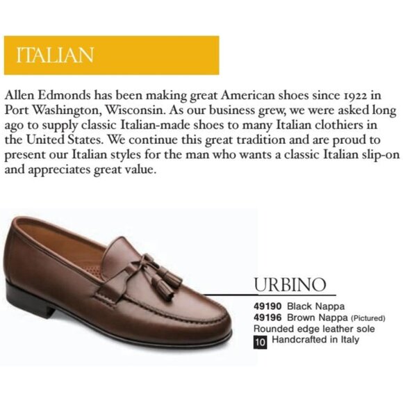 NEW Allen Edmonds Italy Dress Shoes Mens 12B Butter Soft Black Leather Loafers - Picture 9 of 14